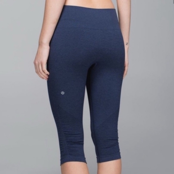 Lululemon In The Flow Ruched Capris - Picture 2 of 4